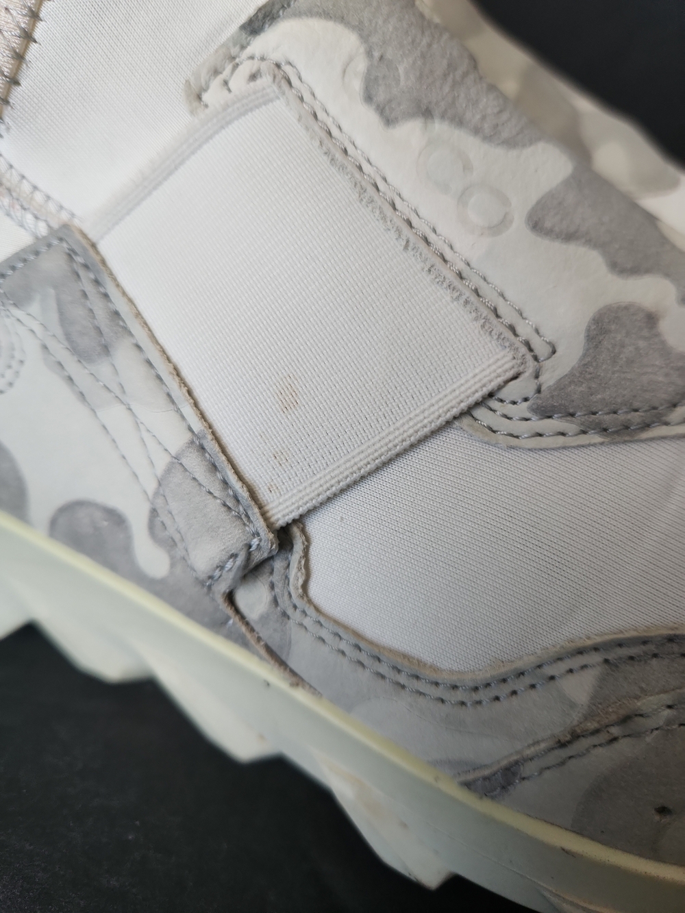 ECCO Sneakers Fluidform Women Size 8-8.5 Camouflage Low Slip On - Picture 7 of 10